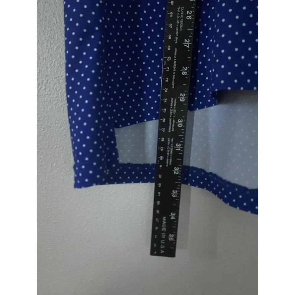 Ralph Lauren RLX Blue Polka Dot Short Sleeve Polo Shirt Mens Size‎ XL